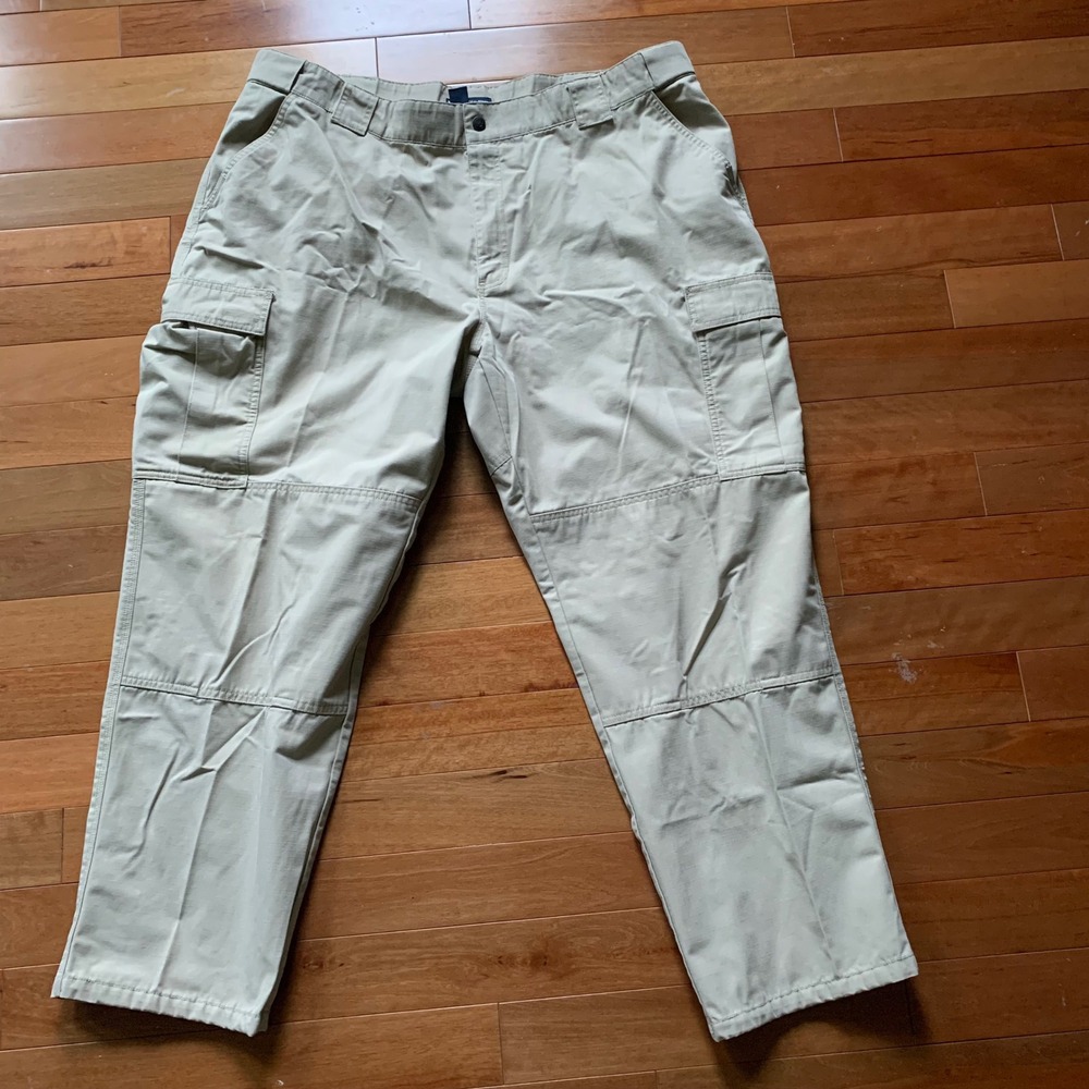 5.11 Tactical 3XL Regular Cargo Pants Tan Reinforced Knee and Seat Ripstop